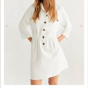 Mango white dress
